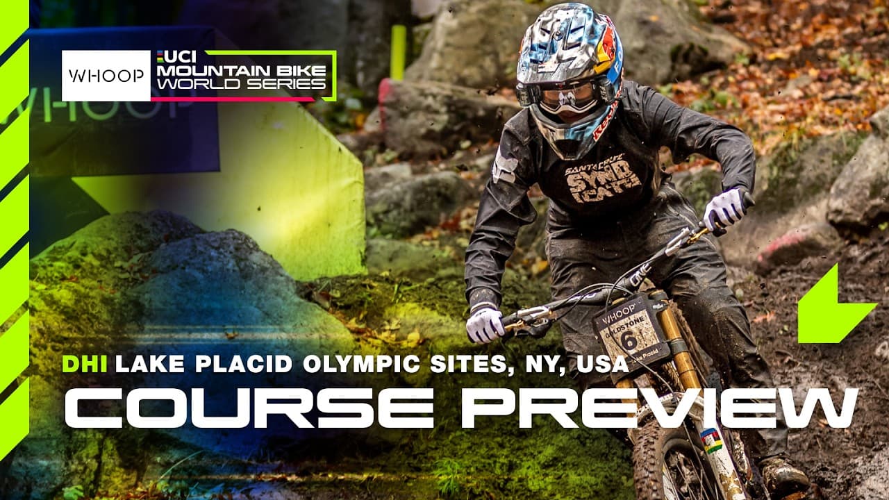 Jackson Goldstone DHI course preview | Lake Placid Olympic Sites, USA 🇺🇸 WHOOP UCI MTB World Series